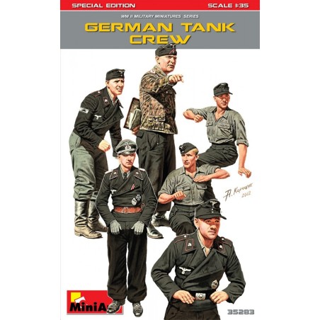 Figuras para Tanque Alemán, Edición Limitada. Escala 1:35. Marca Miniart. Ref: 35283.