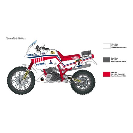 Moto TRIUMPH 3HW. Escala 1:9. Marca Italeri. Ref: 7402.