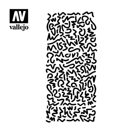 Stencils Camuflaje Alemán Culebrillas WWII.  Marca Vallejo . Ref: ST-CAM001.