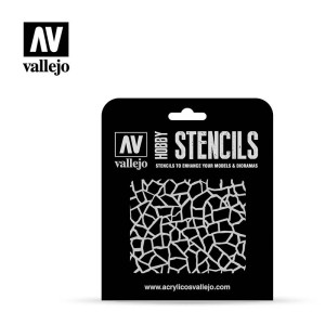 Stencils Camuflaje Jirafa WWII.  Marca Vallejo . Ref: ST-CAM003.