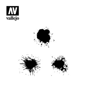 Stencils Manchas de Pinturas . Marca Vallejo . Ref: ST-TX005. 2