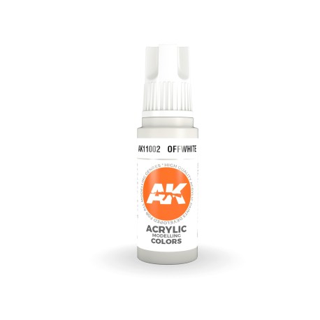 Acrílicos de 3rd Generación, OFFWHITE – STANDARD. Bote 17 ml. Marca Ak-Interactive. Ref: Ak11002.