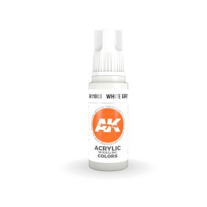 Acrílicos de 3rd Generación, WHITE GREY– STANDARD. Bote 17 ml. Marca Ak-Interactive. Ref: Ak11003. 2