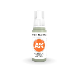 Acrílicos de 3rd Generación, MEDIUM GREY – STANDARD. Bote 17 ml. Marca Ak-Interactive. Ref: Ak11010. 2