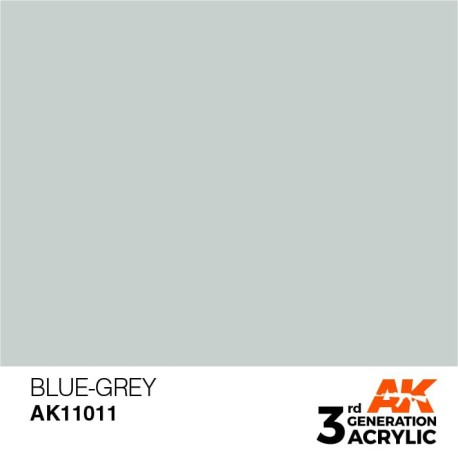 Acrílicos de 3rd Generación, BLUE GREY – STANDARD. Bote 17 ml. Marca Ak-Interactive. Ref: Ak11011.