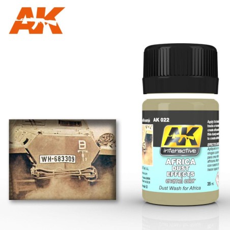 Wash Africa Dust Effects. Bote de 35 ml. Marca AK Interactive. Ref: AK022.