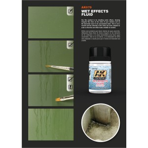 Wet Effects Fluid. Bote de 35 ml. Marca AK Interactive. Ref: AK079. 2