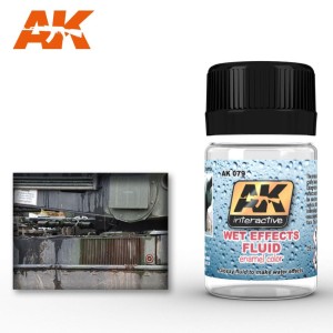 Wet Effects Fluid. Bote de 35 ml. Marca AK Interactive. Ref: AK079.