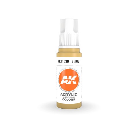 Acrílicos de 3rd Generación, BEIGE – STANDARD. Bote 17 ml. Marca Ak-Interactive. Ref: Ak11030.