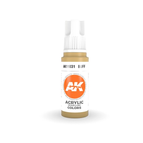Acrílicos de 3rd Generación, BUFF – STANDARD. Bote 17 ml. Marca Ak-Interactive. Ref: Ak11031.