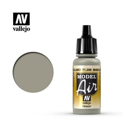 Acrilico Model air, M495 Gris Claro. Bote 17 ml. Marca Vallejo. Ref: 71.298.