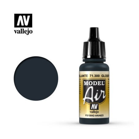 Acrilico Model air, Azul Mar Brillante. Bote 17 ml. Marca Vallejo. Ref: 71.300.