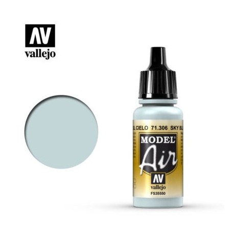 Acrilico Model air, Azul Cielo. Bote 17 ml. Marca Vallejo. Ref: 71.306.