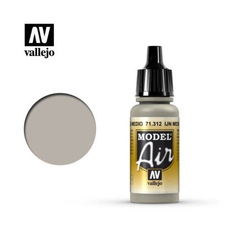 Acrilico Model air, IJN Gris Medio. Bote 17 ml. Marca Vallejo. Ref: 71.312.