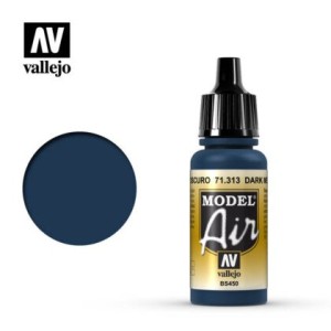 Acrilico Model air, Azul Mediterráneo Oscuro. Bote 17 ml. Marca Vallejo. Ref: 71.313.