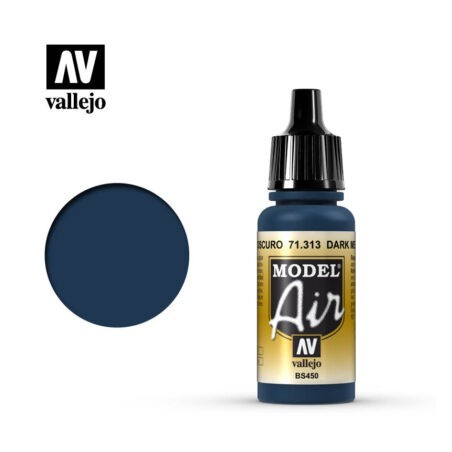 Acrilico Model air, Azul Mediterráneo Oscuro. Bote 17 ml. Marca Vallejo. Ref: 71.313.