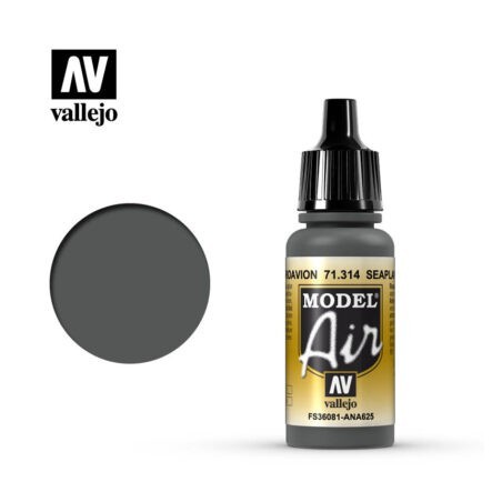 Acrilico Model air, Gris Hidroavión. Bote 17 ml. Marca Vallejo. Ref: 71.314.