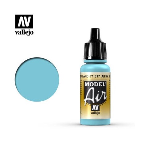 Acrilico Model air, AII SV. Gol Azul Claro. Bote 17 ml. Marca Vallejo. Ref: 71.317.