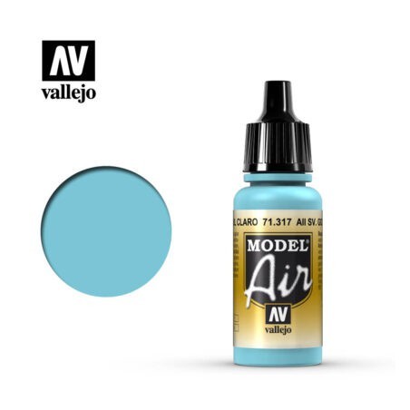 Acrilico Model air, AII SV. Gol Azul Claro. Bote 17 ml. Marca Vallejo. Ref: 71.317.