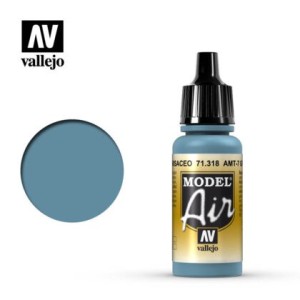 Acrilico Model air, AMT-7 Azul Grisáceo. Bote 17 ml. Marca Vallejo. Ref: 71.318.