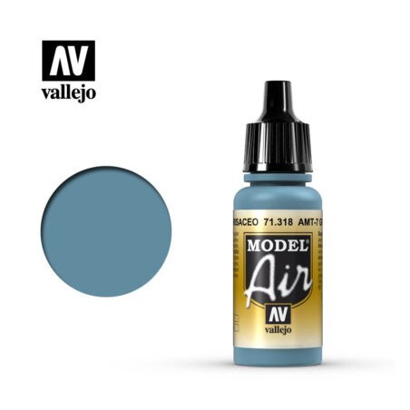 Acrilico Model air, AMT-7 Azul Grisáceo. Bote 17 ml. Marca Vallejo. Ref: 71.318.