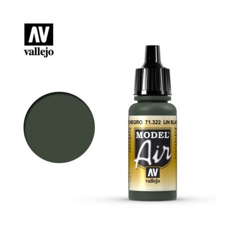 Acrilico Model air, IJN Verde Negro. Bote 17 ml. Marca Vallejo. Ref: 71.322.