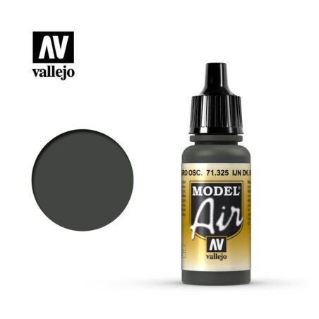 Acrilico Model air, IJN Verde Negro Oscuro. Bote 17 ml. Marca Vallejo. Ref: 71.325.