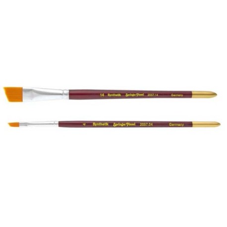 Pincel de Toray Nº 10, corte diagonal. Marca Springer pinsel. Ref: 2057.10.