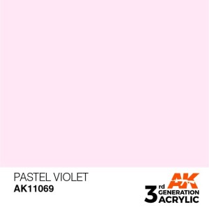 Acrílicos de 3rd Generación, PASTEL VIOLET– PASTEL. Bote 17 ml. Marca Ak-Interactive. Ref: Ak11069.