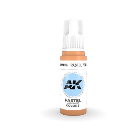 Acrílicos de 3rd Generación, PASTEL PEACH– PASTEL. Bote 17 ml. Marca Ak-Interactive. Ref: Ak11076.
