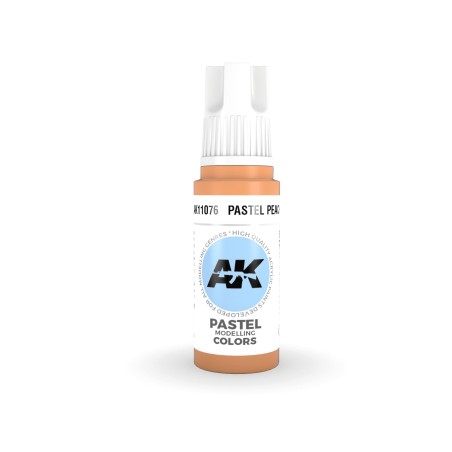 Acrílicos de 3rd Generación, PASTEL PEACH– PASTEL. Bote 17 ml. Marca Ak-Interactive. Ref: Ak11076.