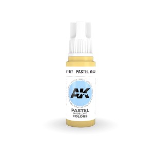 Acrílicos de 3rd Generación, PASTEL YELLOW– PASTEL. Bote 17 ml. Marca Ak-Interactive. Ref: Ak11037. 2