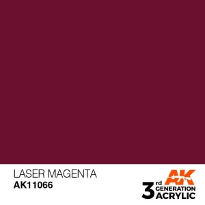 Acrílicos de 3rd Generación, LASER MAGNETA– STANDAR. Bote 17 ml. Marca Ak-Interactive. Ref: Ak11066.