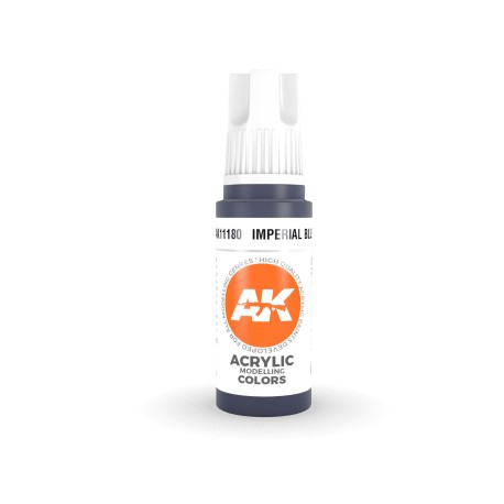 Acrílicos de 3rd Generación,IMPERIAL BLUE– STANDARD. Bote 17 ml. Marca Ak-Interactive. Ref: Ak11180.