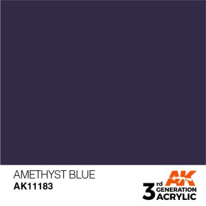 Acrílicos de 3rd Generación, AMETHYST BLUE – STANDARD. Bote 17 ml. Marca Ak-Interactive. Ref: Ak11183.