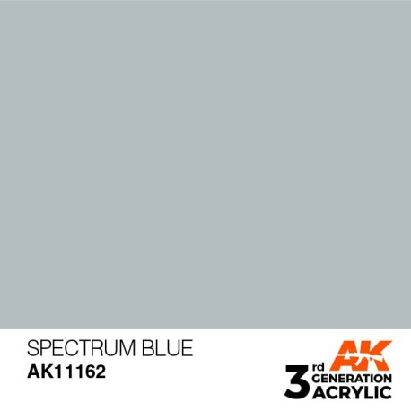 Acrílicos de 3rd Generación,  SPECTRUM BLUE – STANDARD. Bote 17 ml. Marca Ak-Interactive. Ref: Ak11162.