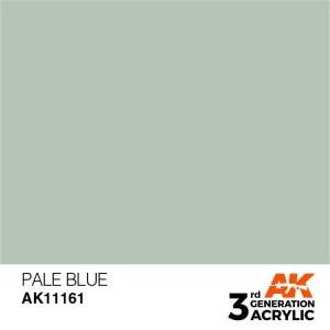 Acrílicos de 3rd Generación,  PALE BLUE – STANDARD. Bote 17 ml. Marca Ak-Interactive. Ref: Ak11161.