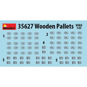 Wooden Pallets. Escala 1:35. Marca Miniart. Ref: 35627. 2