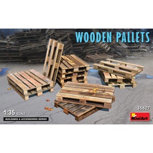 Wooden Pallets. Escala 1:35. Marca Miniart. Ref: 35627.