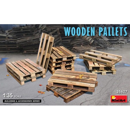 Wooden Pallets. Escala 1:35. Marca Miniart. Ref: 35627.