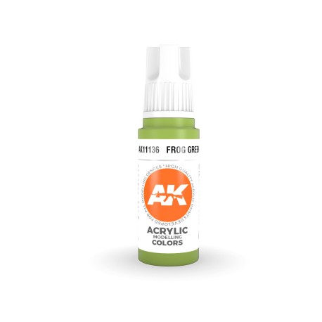 Acrílicos de 3rd Generación, FROG GREEN– STANDARD. Bote 17 ml. Marca Ak-Interactive. Ref: Ak11136.