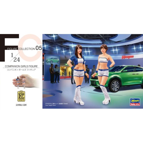 COMPANION GIRLS FIGURE (2 kits in the box). Escala 1:24. Marca Hasegawa. Ref: 29105.