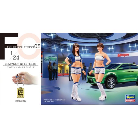COMPANION GIRLS FIGURE (2 kits in the box). Escala 1:24. Marca Hasegawa. Ref: 29105.