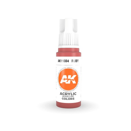 Acrílicos de 3rd General, RUBY – STANDARD. Bote 17 ml. Marca Ak-Interactive. Ref: Ak11084.