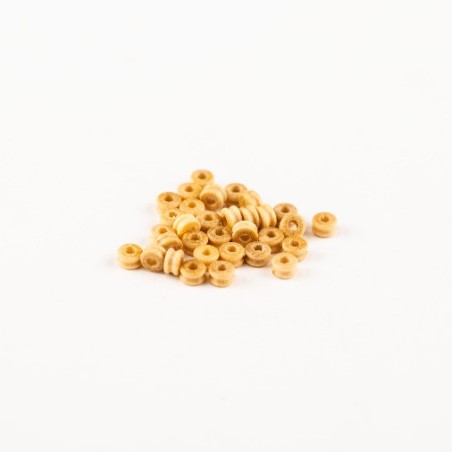 Roldana de polea madera 2,5 mm ( 20 unds. ). Marca Amati. Ref: 428025.
