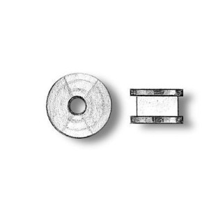 Poleas de latón diámetro 2.5 mm ( 5 unds. ). Marca Amati. Ref: 485025. 2