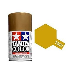 Spray Gold, Oro (85021). Bote 100 ml. Marca Tamiya. Ref: TS-21.