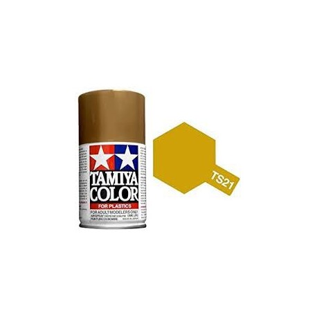 Spray Gold, Oro (85021). Bote 100 ml. Marca Tamiya. Ref: TS-21.
