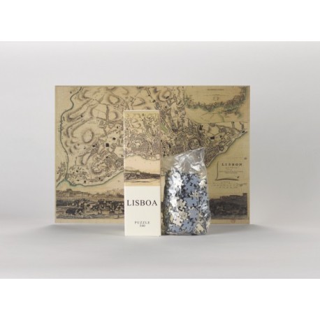 Plano de Lisboa 1833. Puzzle horizontal, 540 pz. Marca Architoys. Ref: AT6.