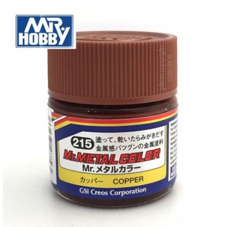 Mr.Metal Color, Copper. Bote 10 ml. Marca MR.Hobby. Ref: MC215.